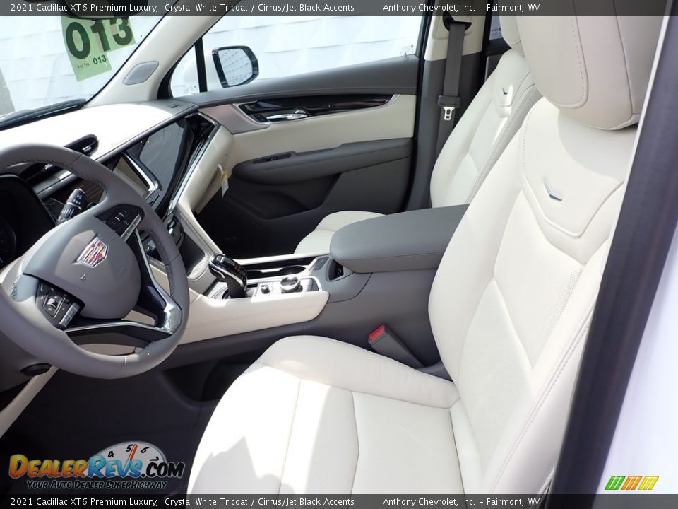 Cirrus/Jet Black Accents Interior - 2021 Cadillac XT6 Premium Luxury Photo #12