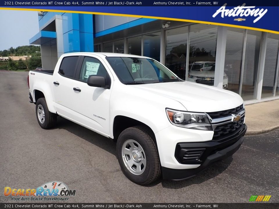 2021 Chevrolet Colorado WT Crew Cab 4x4 Summit White / Jet Black/­Dark Ash Photo #1