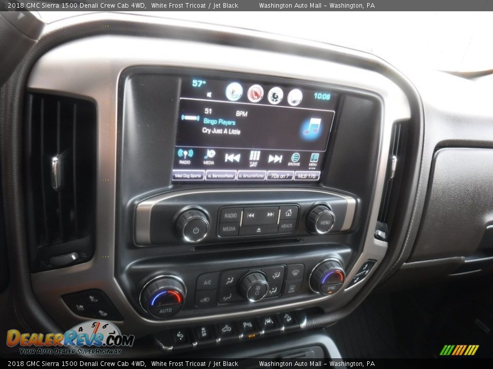 2018 GMC Sierra 1500 Denali Crew Cab 4WD White Frost Tricoat / Jet Black Photo #3