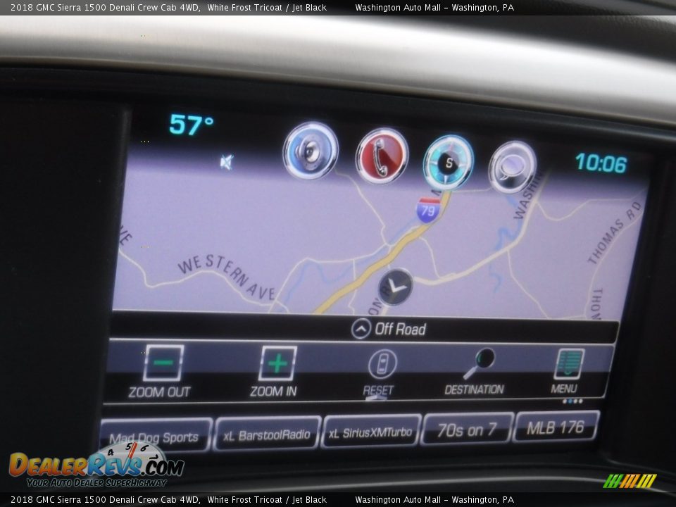 2018 GMC Sierra 1500 Denali Crew Cab 4WD White Frost Tricoat / Jet Black Photo #5