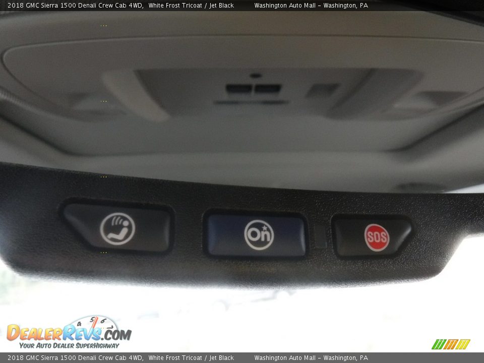 2018 GMC Sierra 1500 Denali Crew Cab 4WD White Frost Tricoat / Jet Black Photo #7