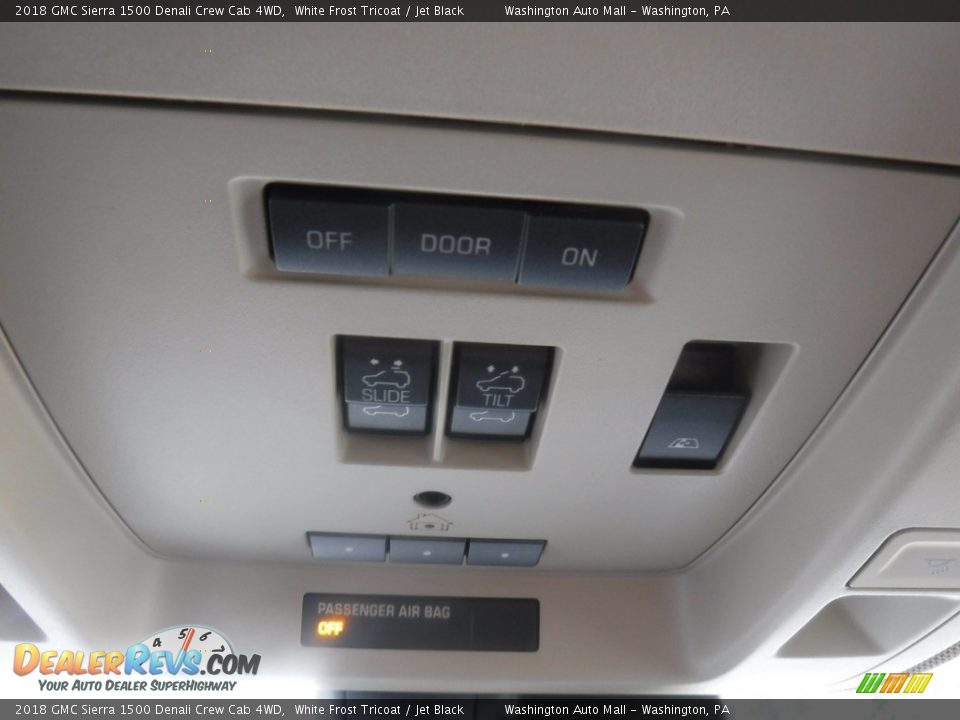 2018 GMC Sierra 1500 Denali Crew Cab 4WD White Frost Tricoat / Jet Black Photo #8