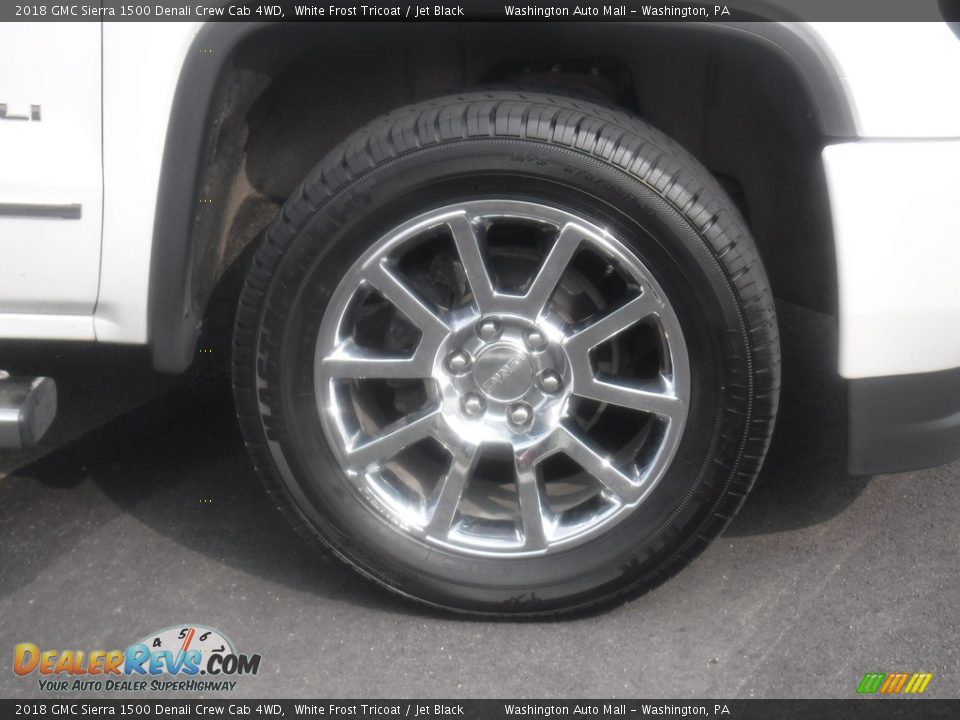 2018 GMC Sierra 1500 Denali Crew Cab 4WD White Frost Tricoat / Jet Black Photo #11