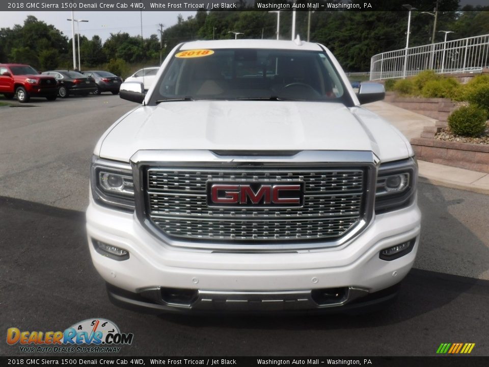 2018 GMC Sierra 1500 Denali Crew Cab 4WD White Frost Tricoat / Jet Black Photo #15