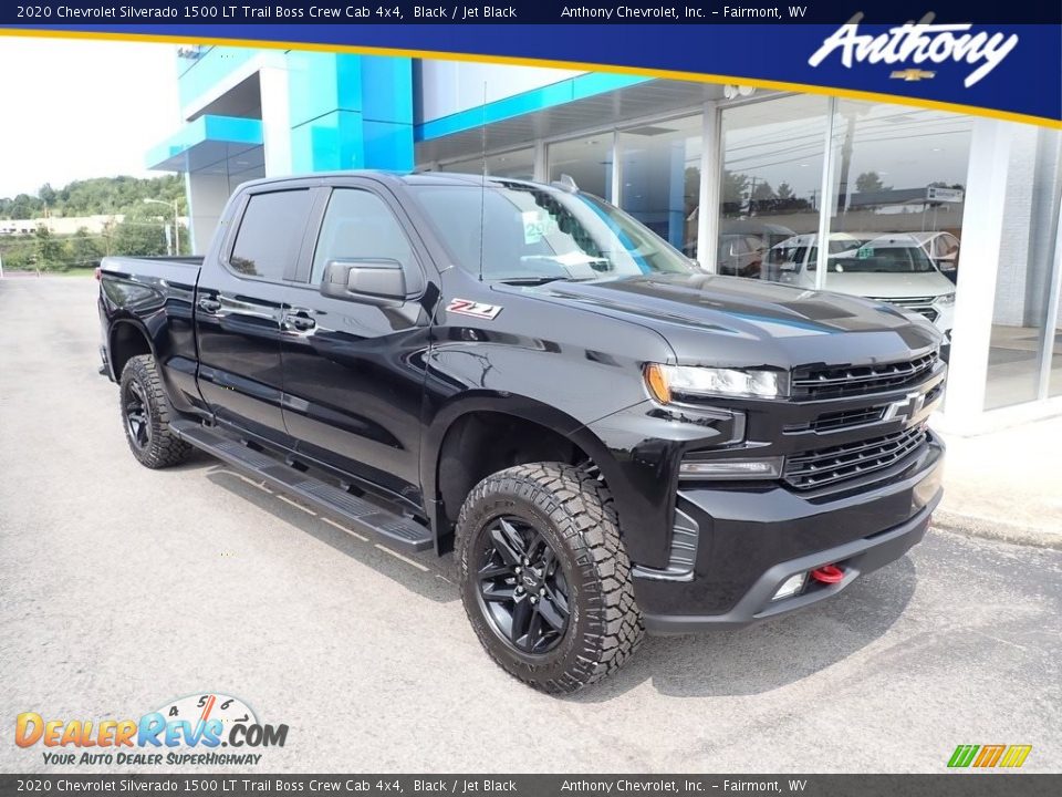 2020 Chevrolet Silverado 1500 LT Trail Boss Crew Cab 4x4 Black / Jet Black Photo #1