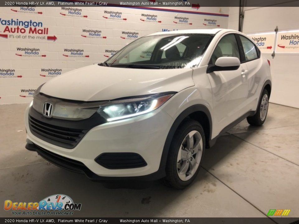 2020 Honda HR-V LX AWD Platinum White Pearl / Gray Photo #1