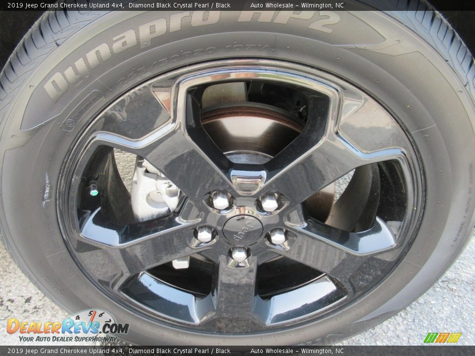 2019 Jeep Grand Cherokee Upland 4x4 Diamond Black Crystal Pearl / Black Photo #7