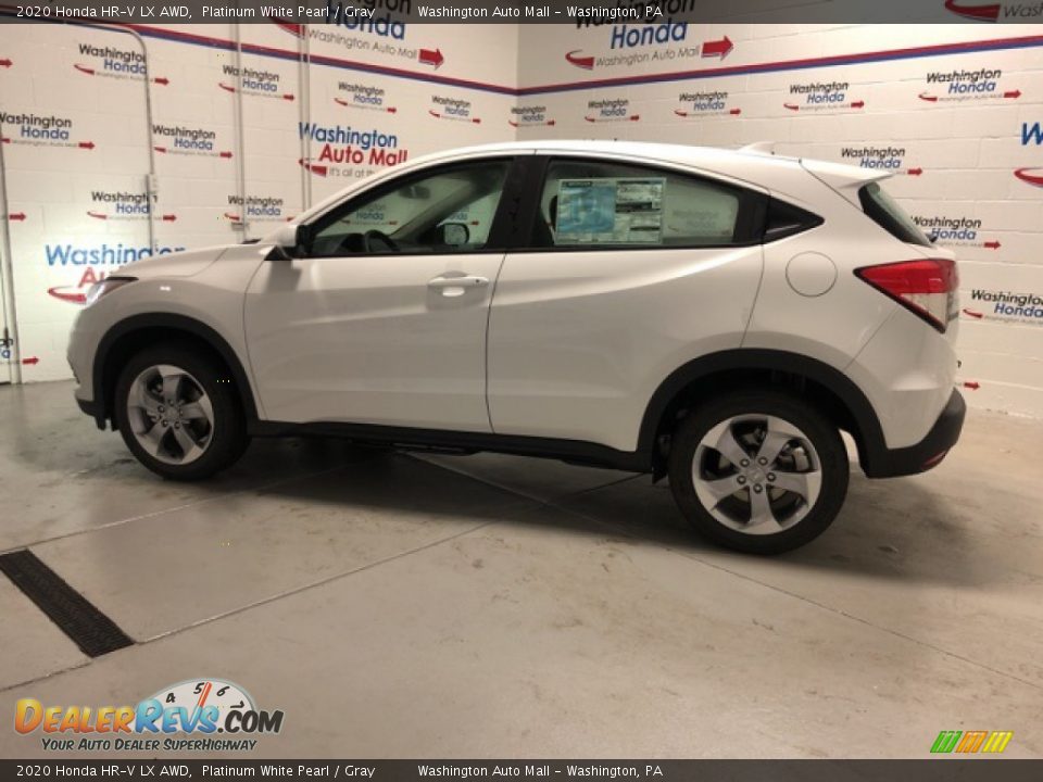 2020 Honda HR-V LX AWD Platinum White Pearl / Gray Photo #2