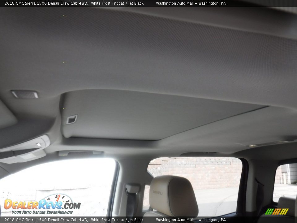 2018 GMC Sierra 1500 Denali Crew Cab 4WD White Frost Tricoat / Jet Black Photo #25