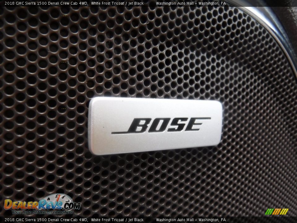 2018 GMC Sierra 1500 Denali Crew Cab 4WD White Frost Tricoat / Jet Black Photo #28