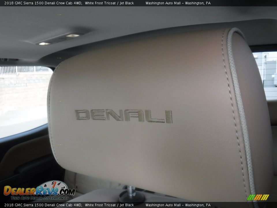 2018 GMC Sierra 1500 Denali Crew Cab 4WD White Frost Tricoat / Jet Black Photo #31