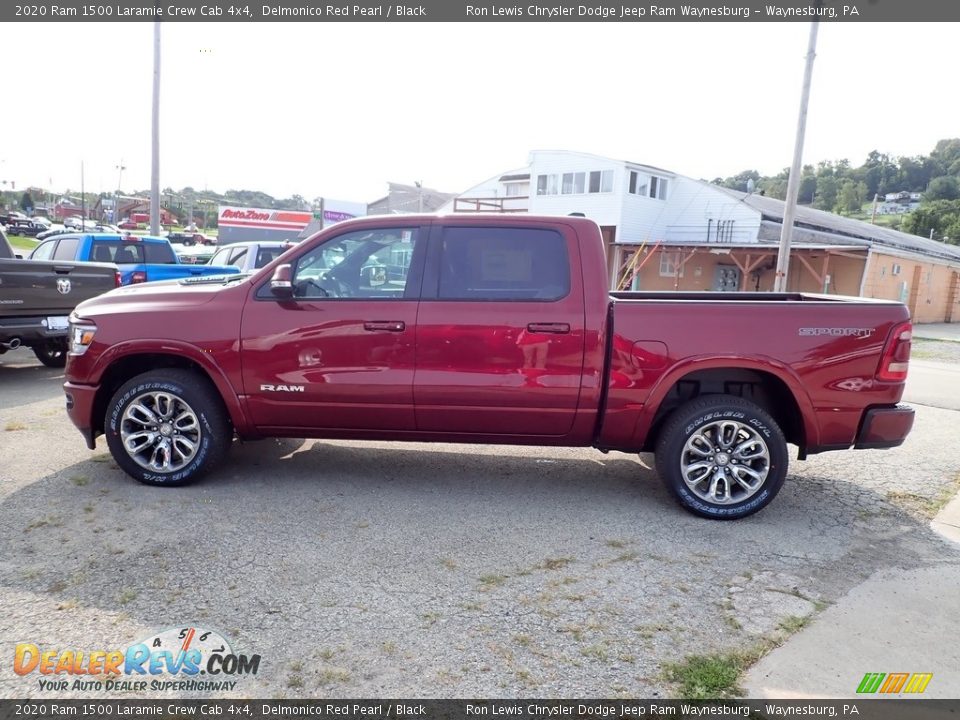 2020 Ram 1500 Laramie Crew Cab 4x4 Delmonico Red Pearl / Black Photo #3