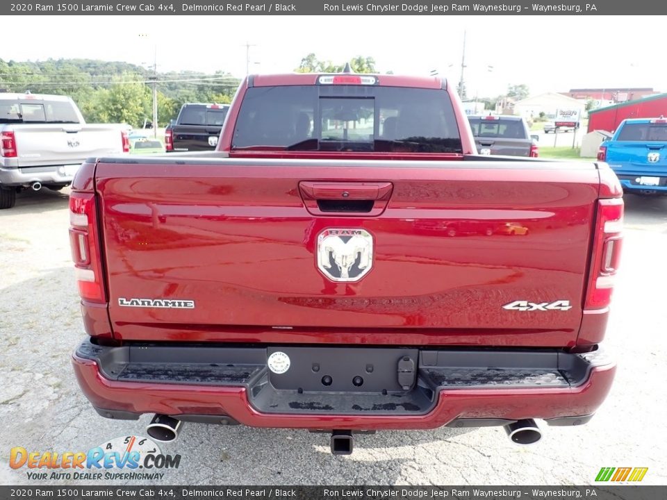 2020 Ram 1500 Laramie Crew Cab 4x4 Delmonico Red Pearl / Black Photo #5