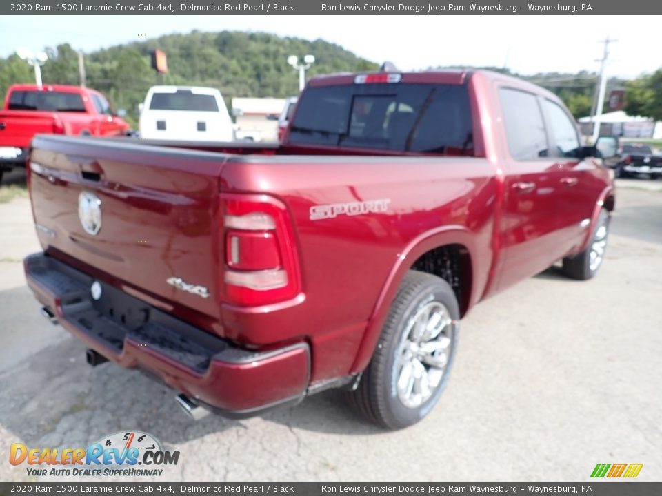 2020 Ram 1500 Laramie Crew Cab 4x4 Delmonico Red Pearl / Black Photo #6