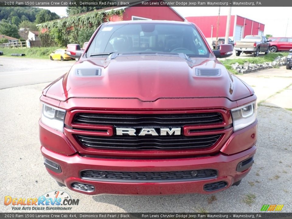 2020 Ram 1500 Laramie Crew Cab 4x4 Delmonico Red Pearl / Black Photo #9