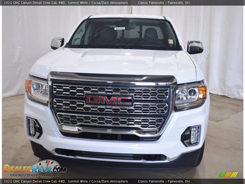 2021 GMC Canyon Denali Crew Cab 4WD Summit White / Cocoa/Dark Atmosphere Photo #4