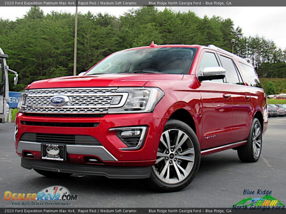 2020 Ford Expedition Platinum Max 4x4 Rapid Red / Medium Soft Ceramic Photo #1