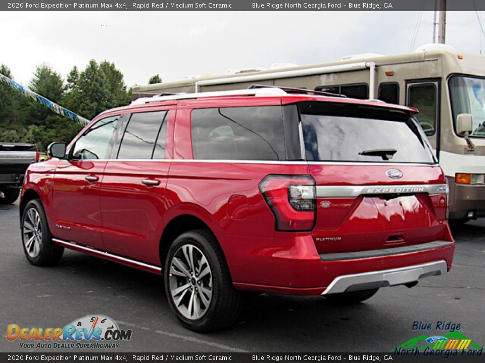 2020 Ford Expedition Platinum Max 4x4 Rapid Red / Medium Soft Ceramic Photo #3