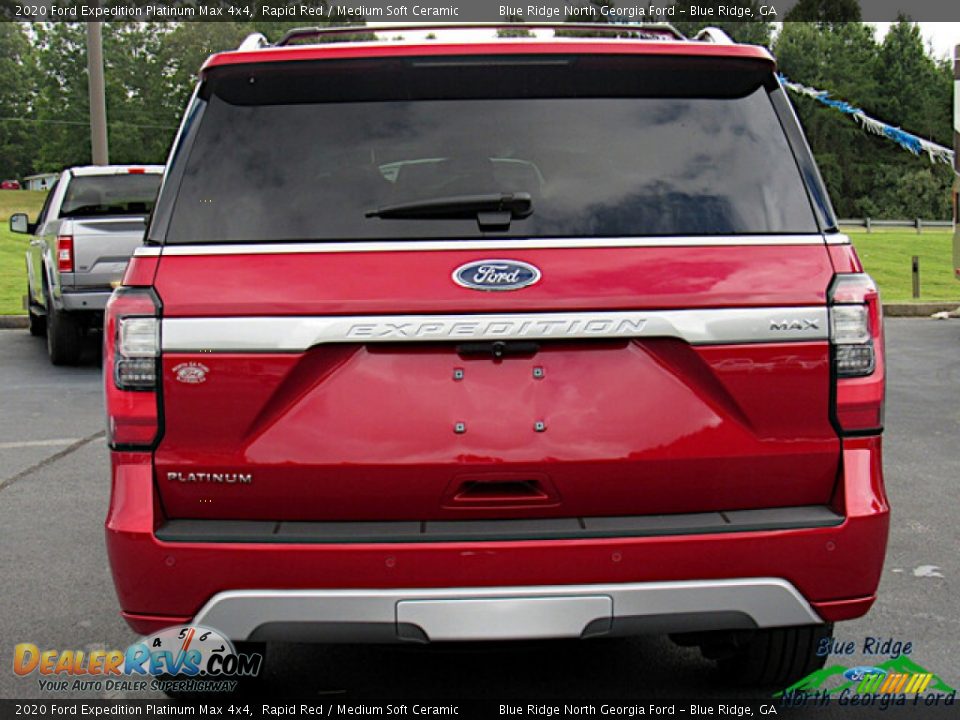 2020 Ford Expedition Platinum Max 4x4 Rapid Red / Medium Soft Ceramic Photo #4