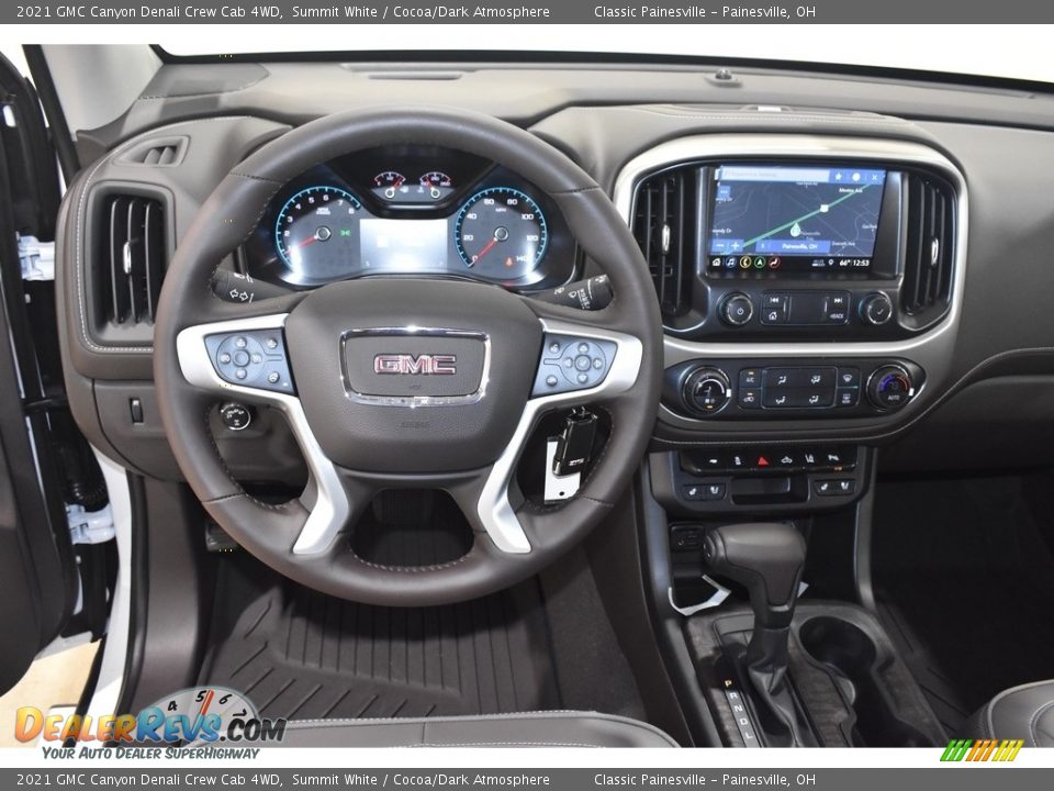 Dashboard of 2021 GMC Canyon Denali Crew Cab 4WD Photo #9