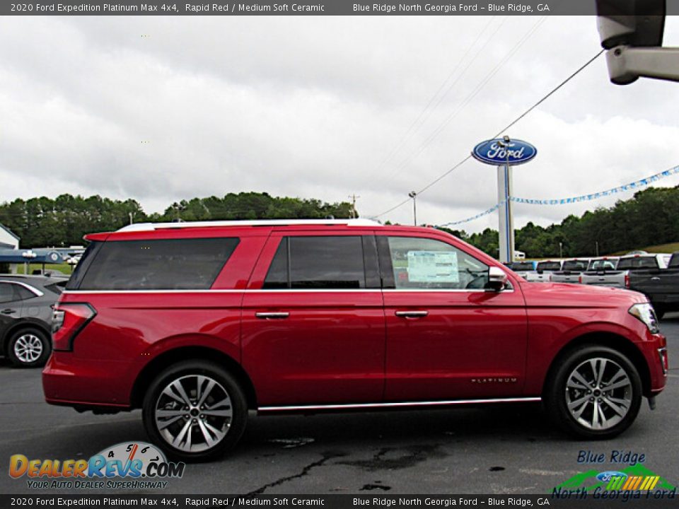 2020 Ford Expedition Platinum Max 4x4 Rapid Red / Medium Soft Ceramic Photo #6