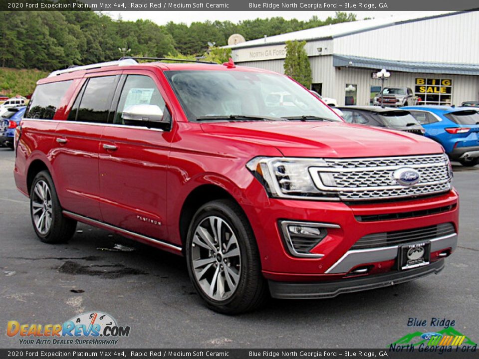 2020 Ford Expedition Platinum Max 4x4 Rapid Red / Medium Soft Ceramic Photo #7