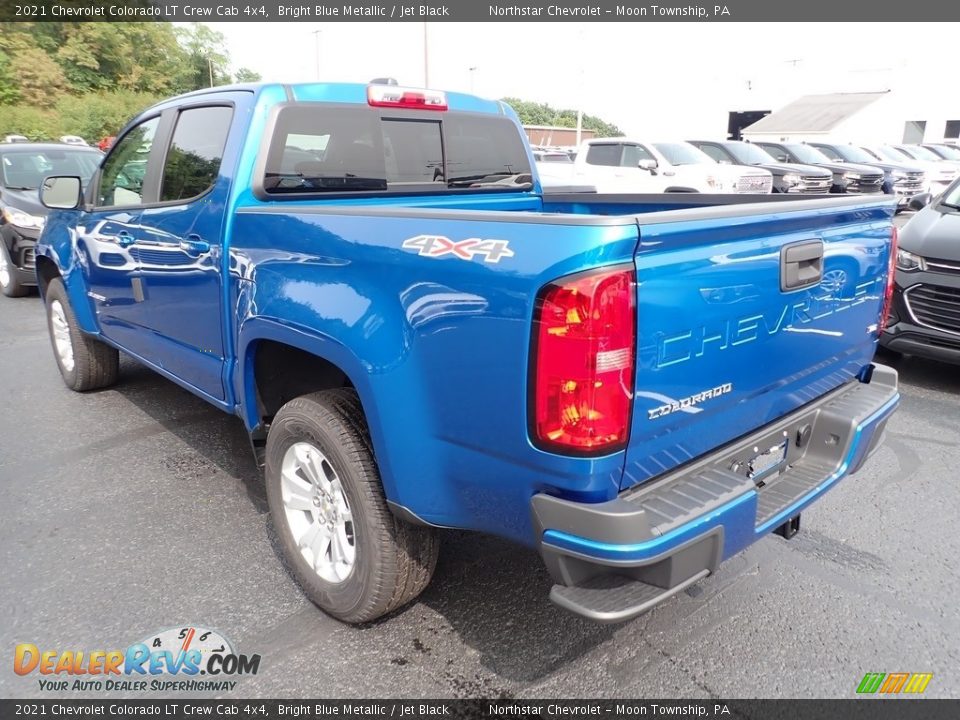 2021 Chevrolet Colorado LT Crew Cab 4x4 Bright Blue Metallic / Jet Black Photo #4