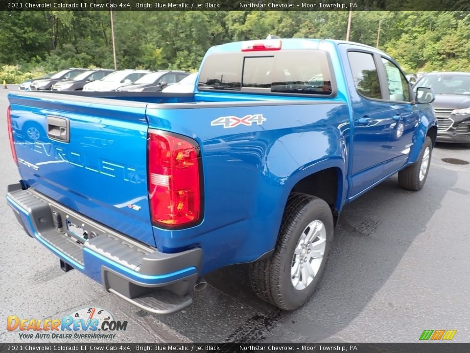 2021 Chevrolet Colorado LT Crew Cab 4x4 Bright Blue Metallic / Jet Black Photo #6