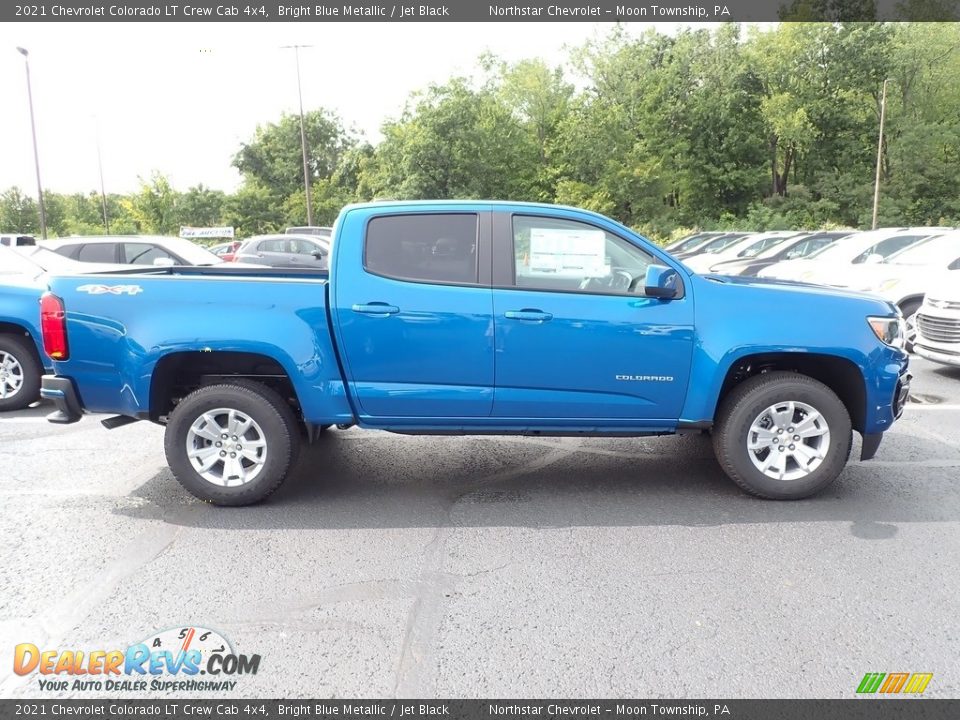 2021 Chevrolet Colorado LT Crew Cab 4x4 Bright Blue Metallic / Jet Black Photo #7
