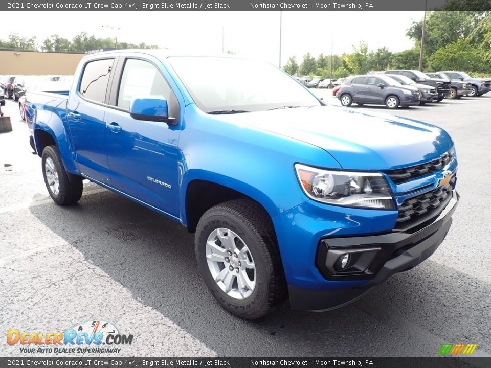 2021 Chevrolet Colorado LT Crew Cab 4x4 Bright Blue Metallic / Jet Black Photo #8