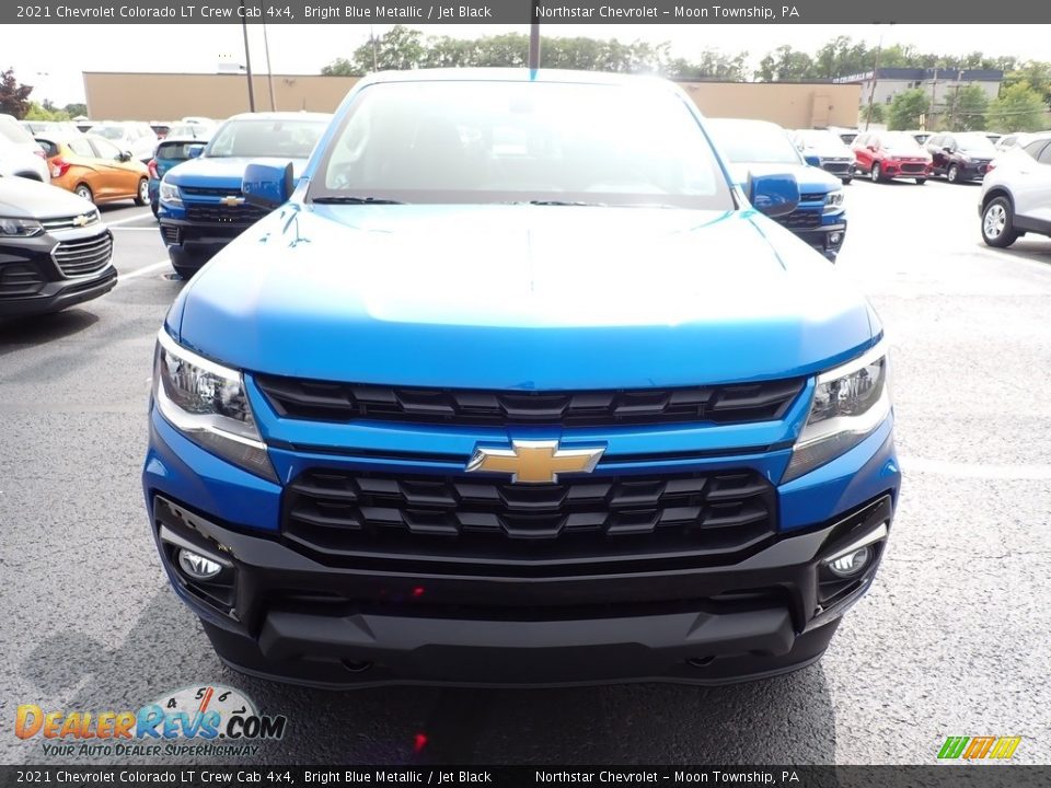 2021 Chevrolet Colorado LT Crew Cab 4x4 Bright Blue Metallic / Jet Black Photo #9