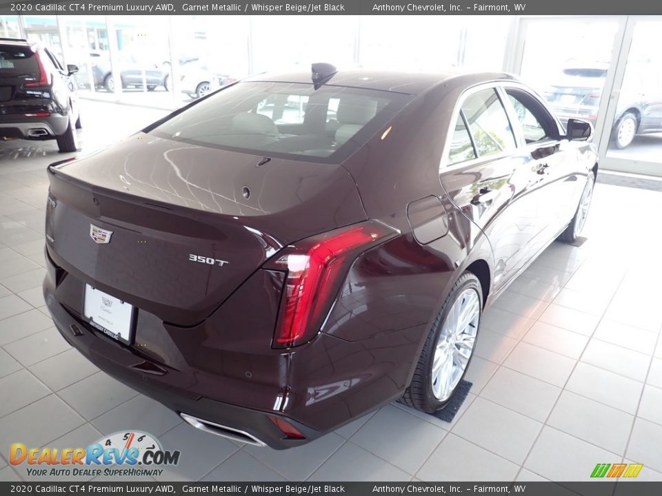 2020 Cadillac CT4 Premium Luxury AWD Garnet Metallic / Whisper Beige/Jet Black Photo #4