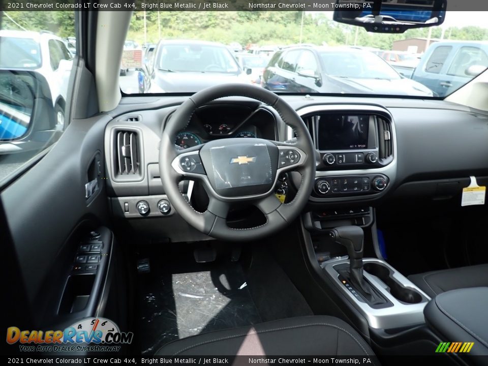 2021 Chevrolet Colorado LT Crew Cab 4x4 Bright Blue Metallic / Jet Black Photo #13