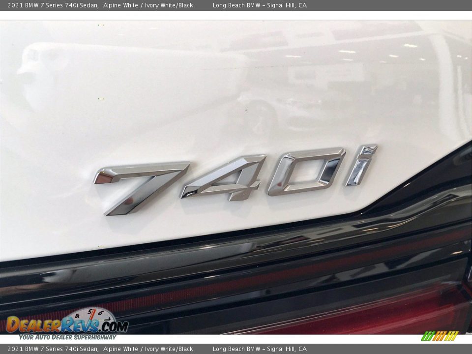 2021 BMW 7 Series 740i Sedan Alpine White / Ivory White/Black Photo #16