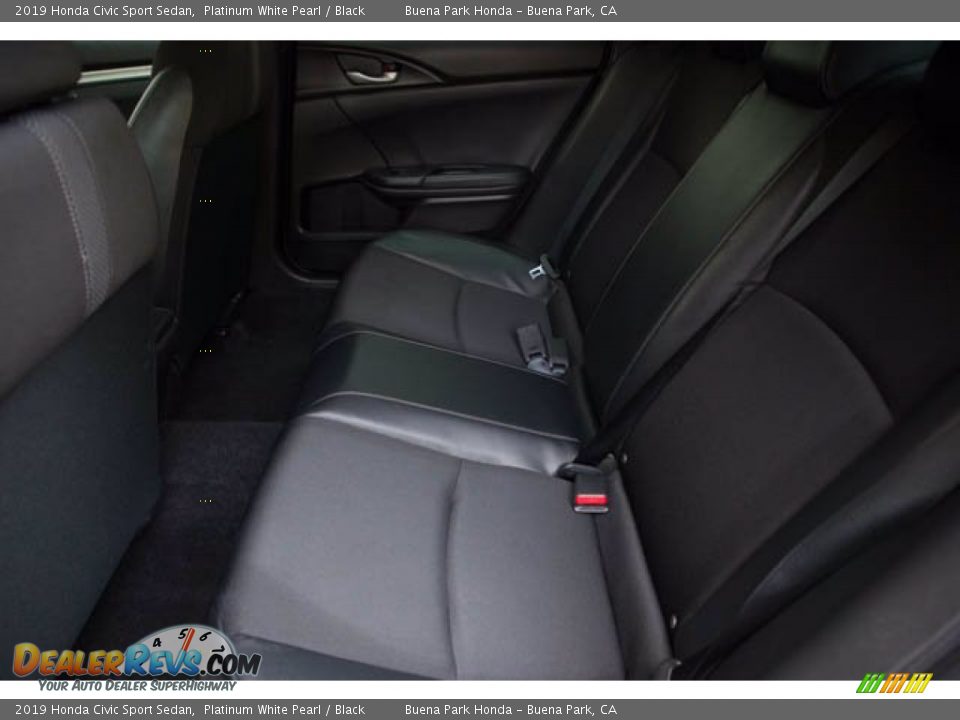 2019 Honda Civic Sport Sedan Platinum White Pearl / Black Photo #4
