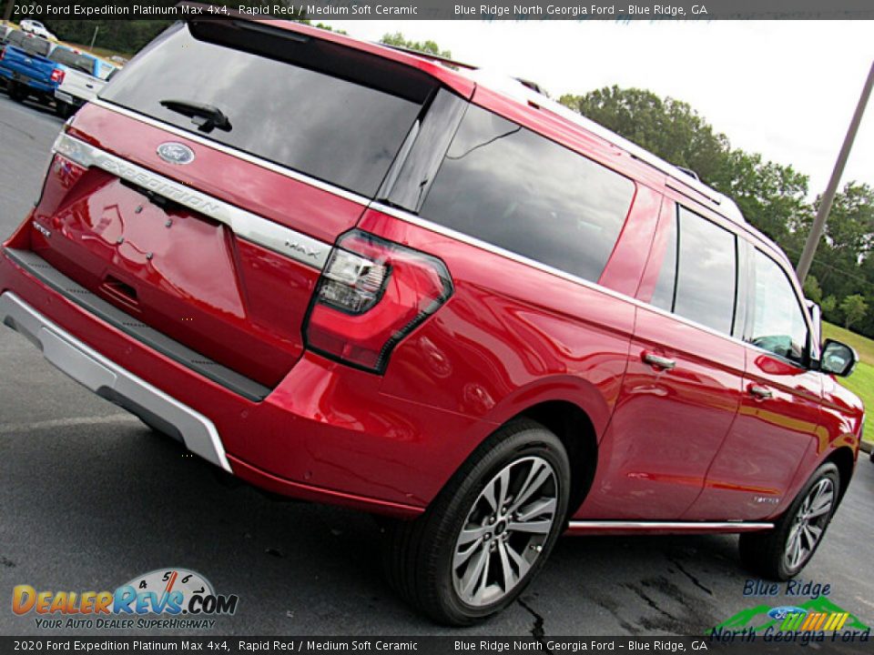 2020 Ford Expedition Platinum Max 4x4 Rapid Red / Medium Soft Ceramic Photo #33