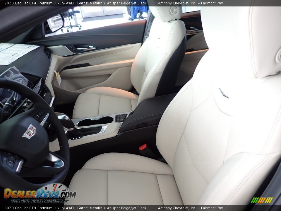 Whisper Beige/Jet Black Interior - 2020 Cadillac CT4 Premium Luxury AWD Photo #15