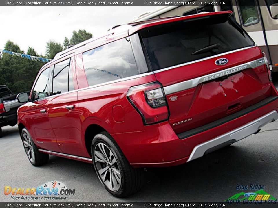 2020 Ford Expedition Platinum Max 4x4 Rapid Red / Medium Soft Ceramic Photo #34