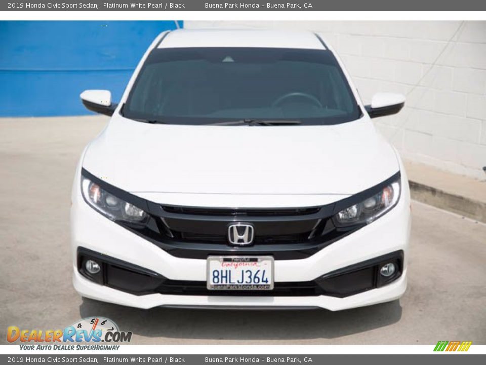 2019 Honda Civic Sport Sedan Platinum White Pearl / Black Photo #7