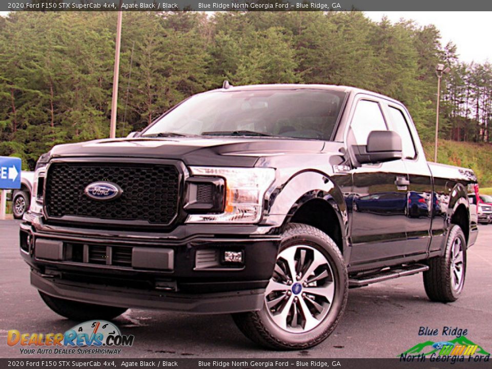 2020 Ford F150 STX SuperCab 4x4 Agate Black / Black Photo #1