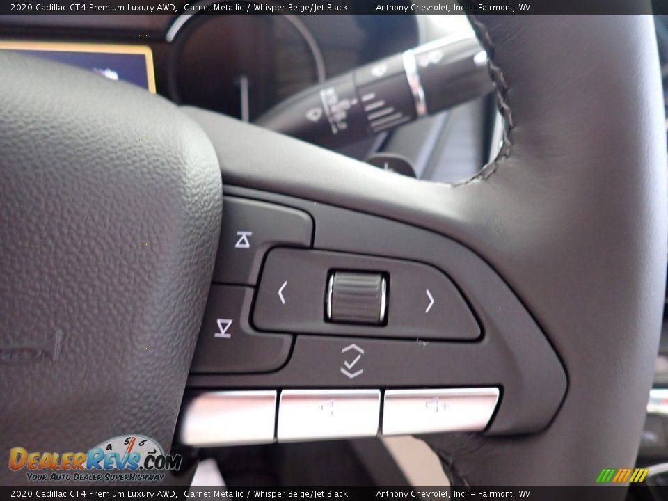 2020 Cadillac CT4 Premium Luxury AWD Garnet Metallic / Whisper Beige/Jet Black Photo #18