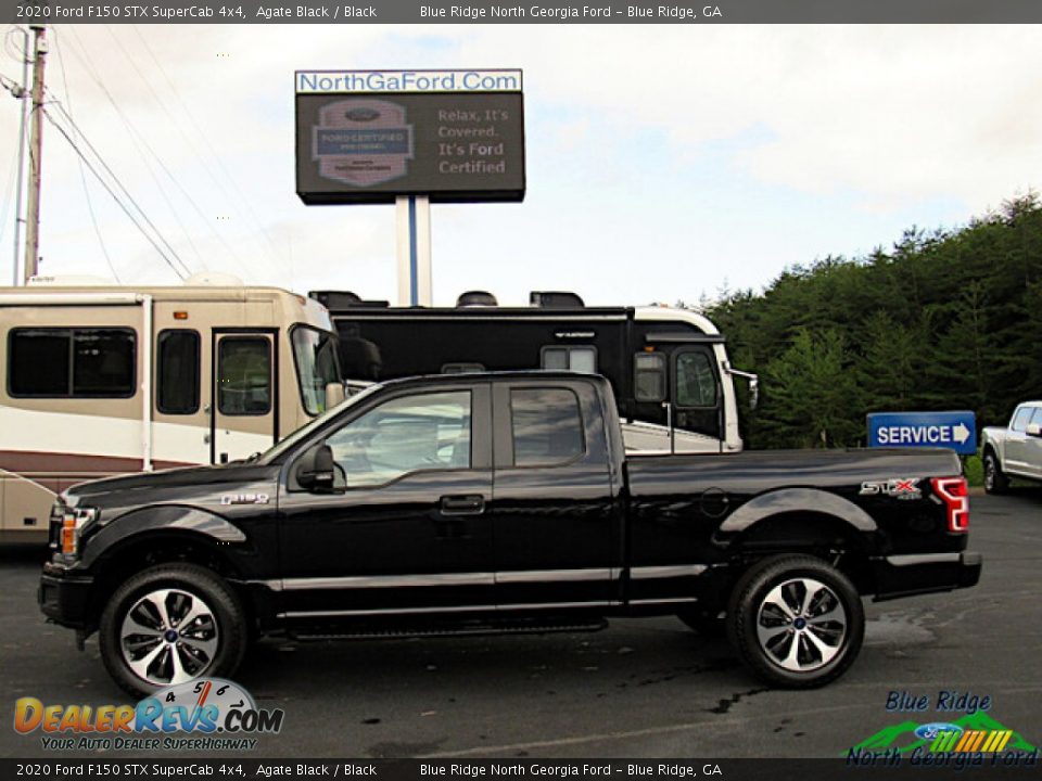 2020 Ford F150 STX SuperCab 4x4 Agate Black / Black Photo #2