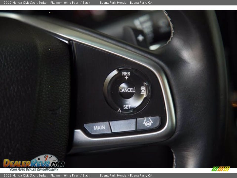 2019 Honda Civic Sport Sedan Platinum White Pearl / Black Photo #15