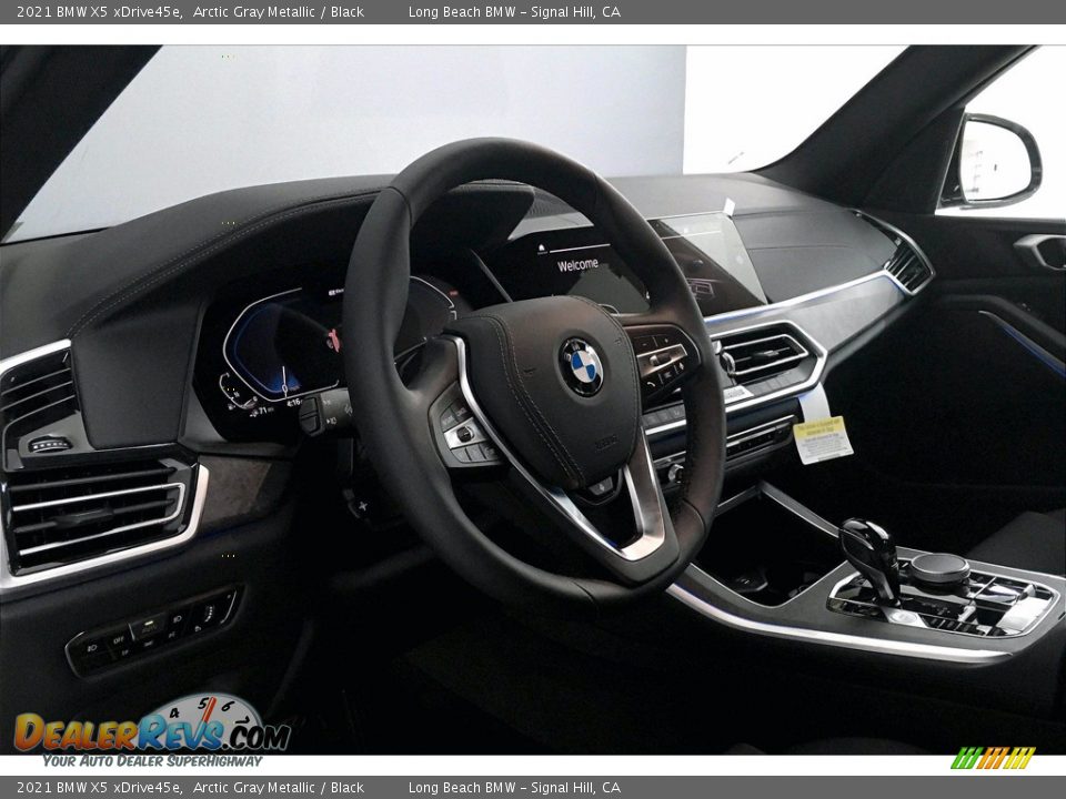 2021 BMW X5 xDrive45e Arctic Gray Metallic / Black Photo #7