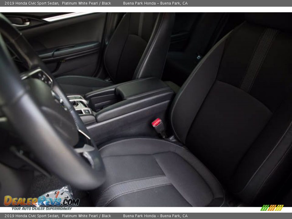 2019 Honda Civic Sport Sedan Platinum White Pearl / Black Photo #18