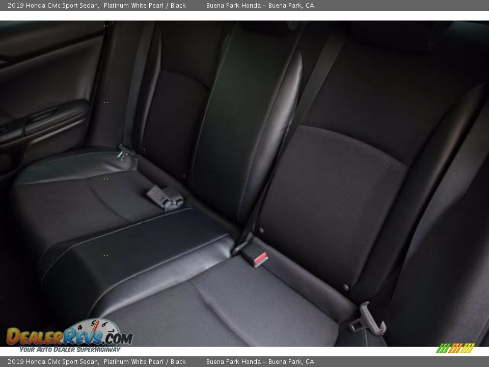 2019 Honda Civic Sport Sedan Platinum White Pearl / Black Photo #19
