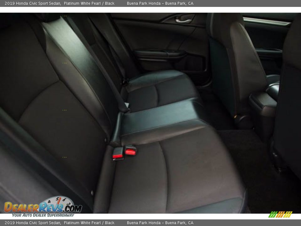 2019 Honda Civic Sport Sedan Platinum White Pearl / Black Photo #21