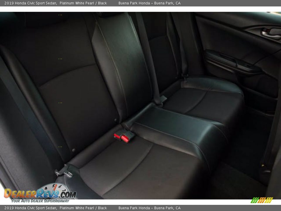 2019 Honda Civic Sport Sedan Platinum White Pearl / Black Photo #22
