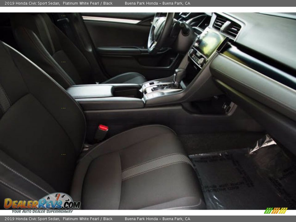 2019 Honda Civic Sport Sedan Platinum White Pearl / Black Photo #23