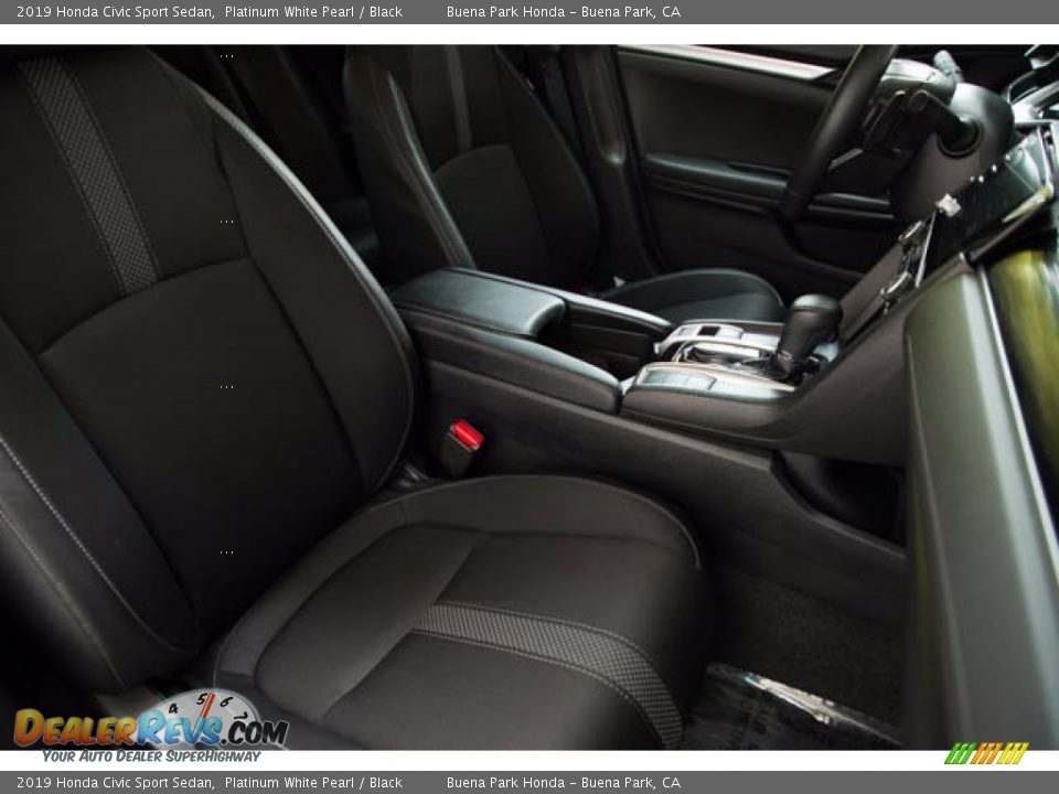 2019 Honda Civic Sport Sedan Platinum White Pearl / Black Photo #24